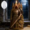 Ritter Krähen Silikon Kerzenformen 3D Ritter Krähen Statue Harz Gips Zement Gießform DIY Handgemachte Seife Handwerk Form