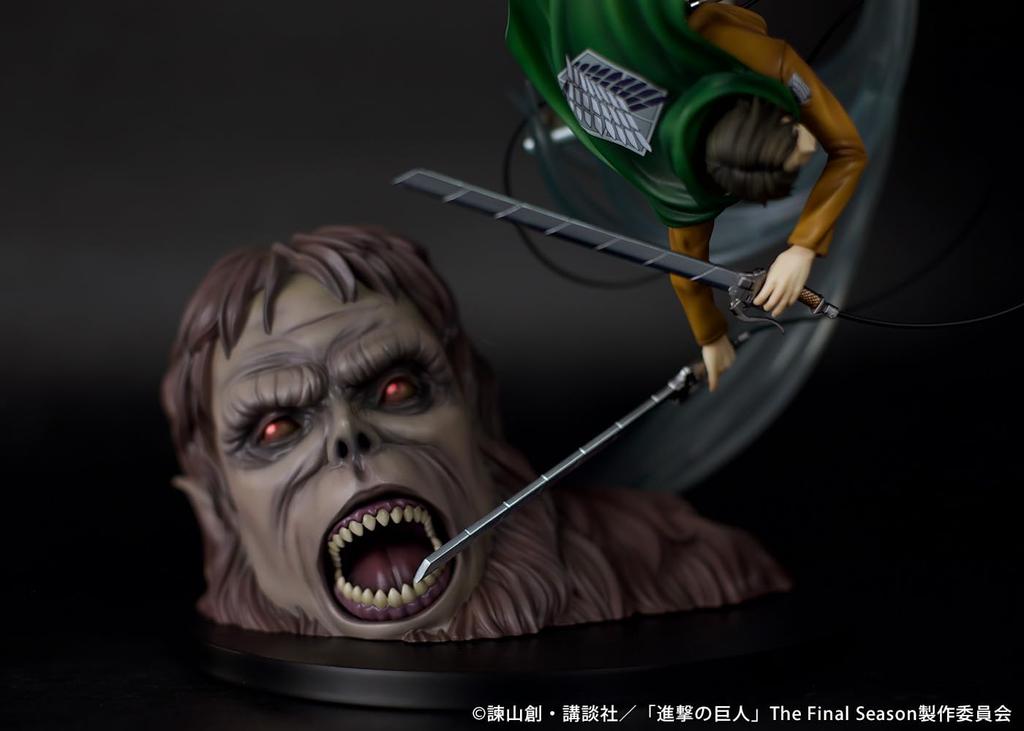 PROOF TV Anime despre Titanul Bestie Levi Aproximativ 275mm Figurină finisată din PVC „Attack Titan” vs. ver. înalt, pre-vopsit la scară nestabilită,