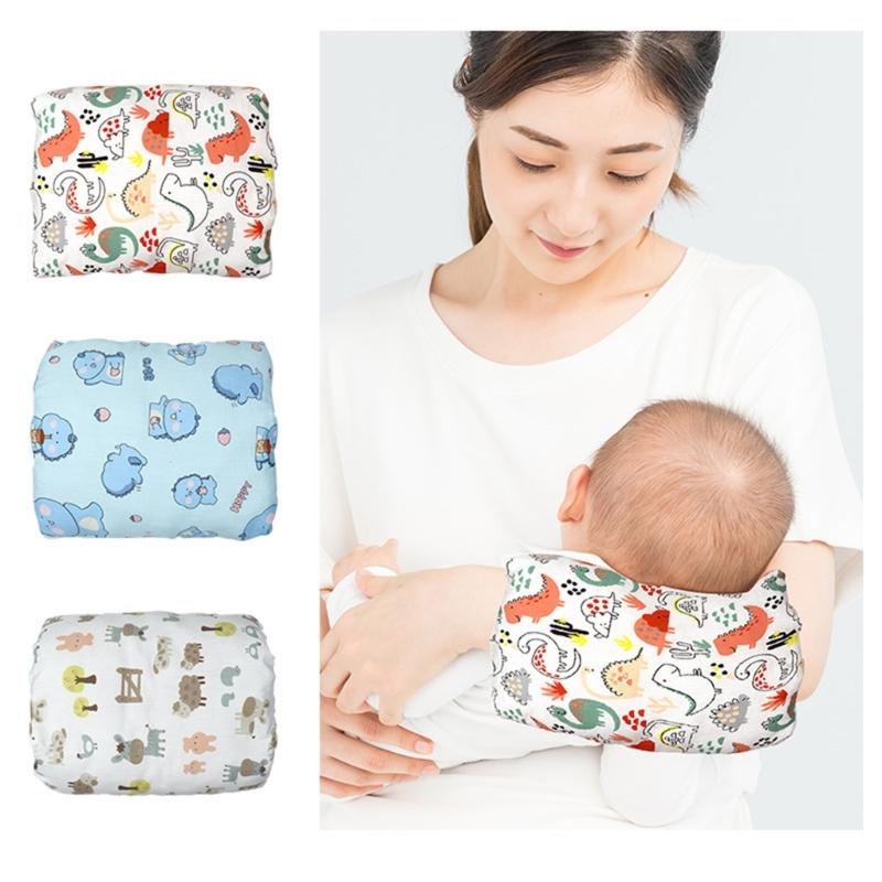 Reversible Baby Feeding Arm Pillow Breathable Cooling Side And Cosy Cotton Layer For Newborns Mother