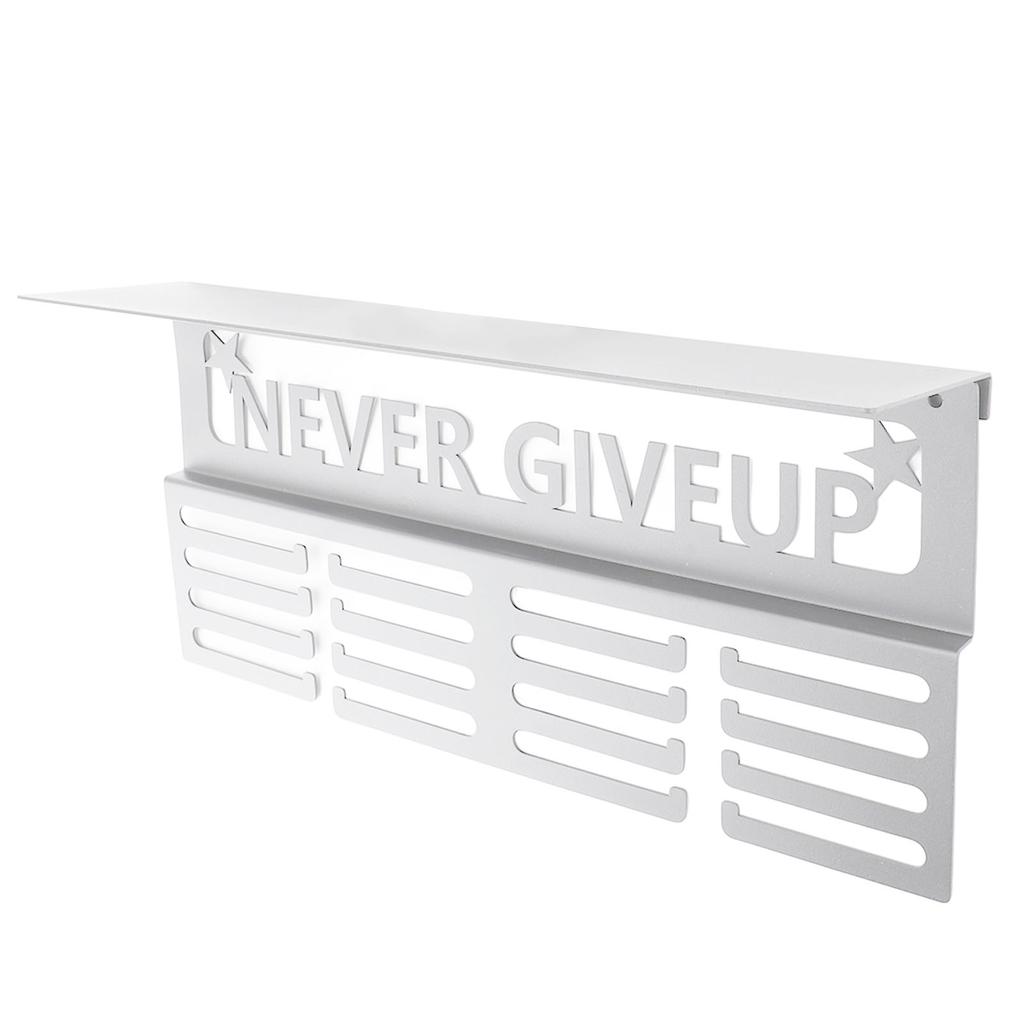 Medal Hanger Display Multipurpose Innovative Wall Mounted Metal Awards Rack with   Shelf for Runners
