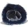 Vintage Denim Fisherman Hat With Wide Brim Sun Protection For Summer Outdoor Wear