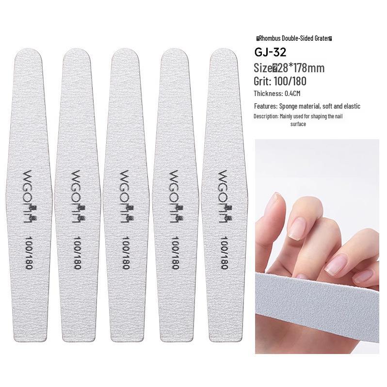Double-Sided Sponge Nail File & Polishing Strip for Salons