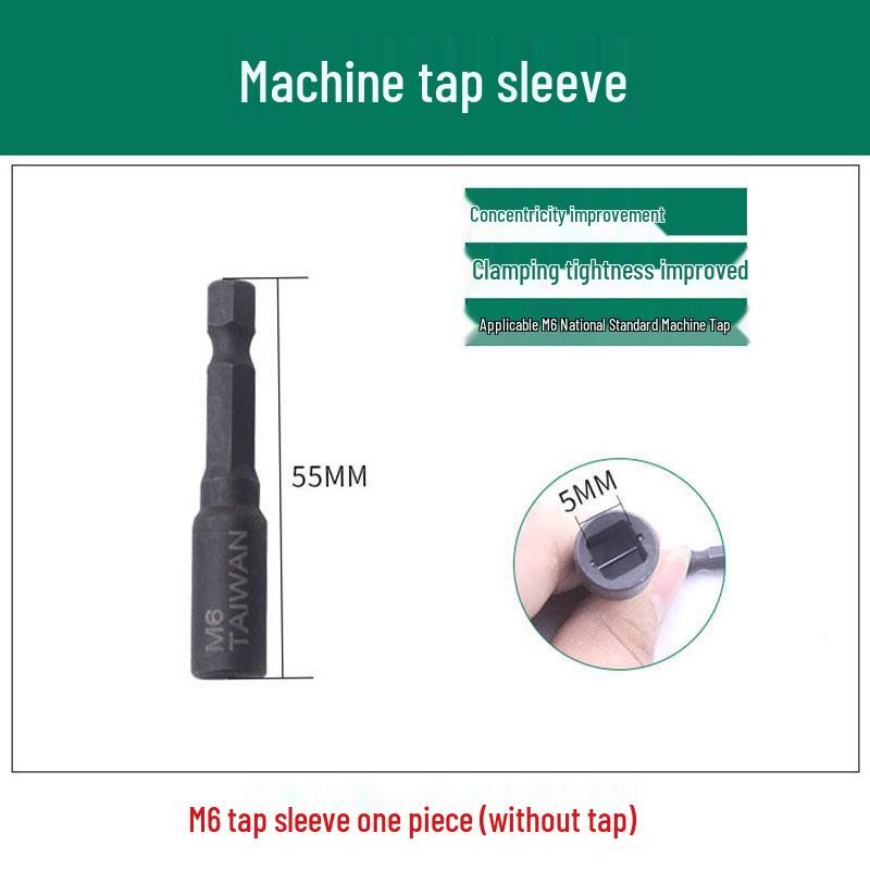 Hex Shank Tapping Chuck Conversion Head with Tap Extension Rod