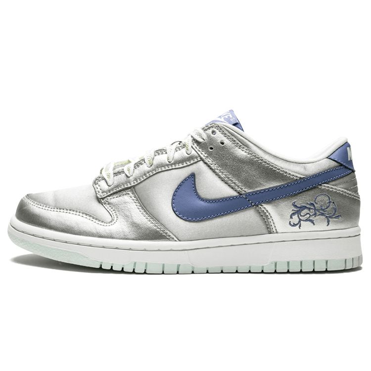 

Женские кроссовки Nike Dunk Low GS Metallic Silver с цветочным принтом Blue-Moon Fiberglass 309601-042