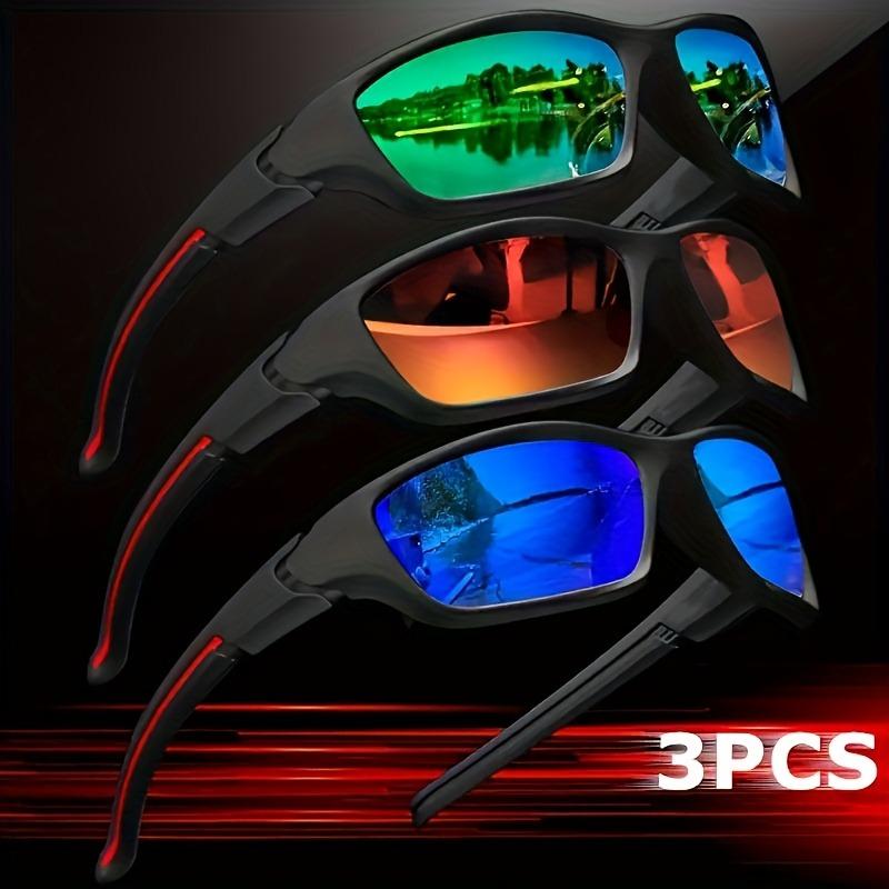 3pcs Fashion UV400 Men Women Running Mountaineering Fishing Sunglasses Bicycle MTB Eyewear Outdoor Sport Protective Glasses