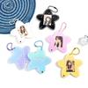 Kpop Idol Card Display  1 Inch Photo Keychain Keyring Bag Pendant Scratch-Resistant Star Shape Photocard Holder For Tote
