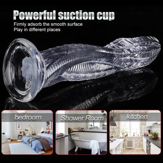 Suction Cup Fantasy Animal Dildo for Women, Soft Alien-Shaped Fake Phallus, Real Touch Adult Toy for Solo Hands-Free Play