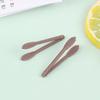 2Pcs Dollhouse Mini Cake Dessert Bread Clip Tweezers Food Clip Bread Tongs Model Tableware Cookware Kitchen Utensils Tools Toys