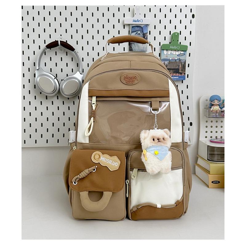 New high-value college style fresh and sweet backpack junior high school students lightweight large-capacity backpack