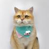 Pet Supplies Spring and Summer Triangle Scarf Cartoon Accessories Cute Cat Bib Small Dog Bib Neck