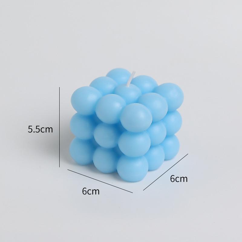 Rubik's Cube Aromatherapy Candle Mould Magic Cube Mousse Cake Mold 3D Cube Baking Mousse Silicone Cake Mold Candle Making