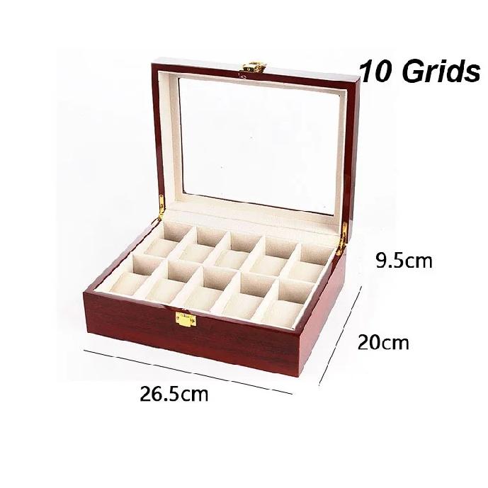 WellZone Style Chinois Bois 2/3/5/6/10/12 Positions Luxe Boîte à Montres Organiseurs Coffret Support Bois Boîtes Cadeau de Fête