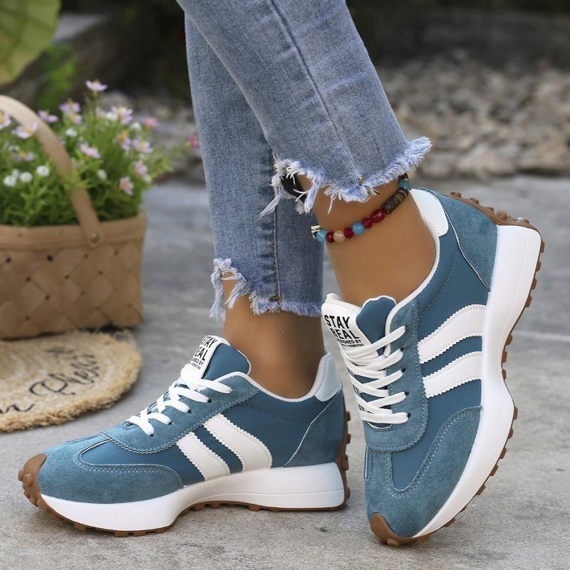 Anti-slip Sports Shoes for Women, New Style, Large Size, Platform Shoes, Low Heel