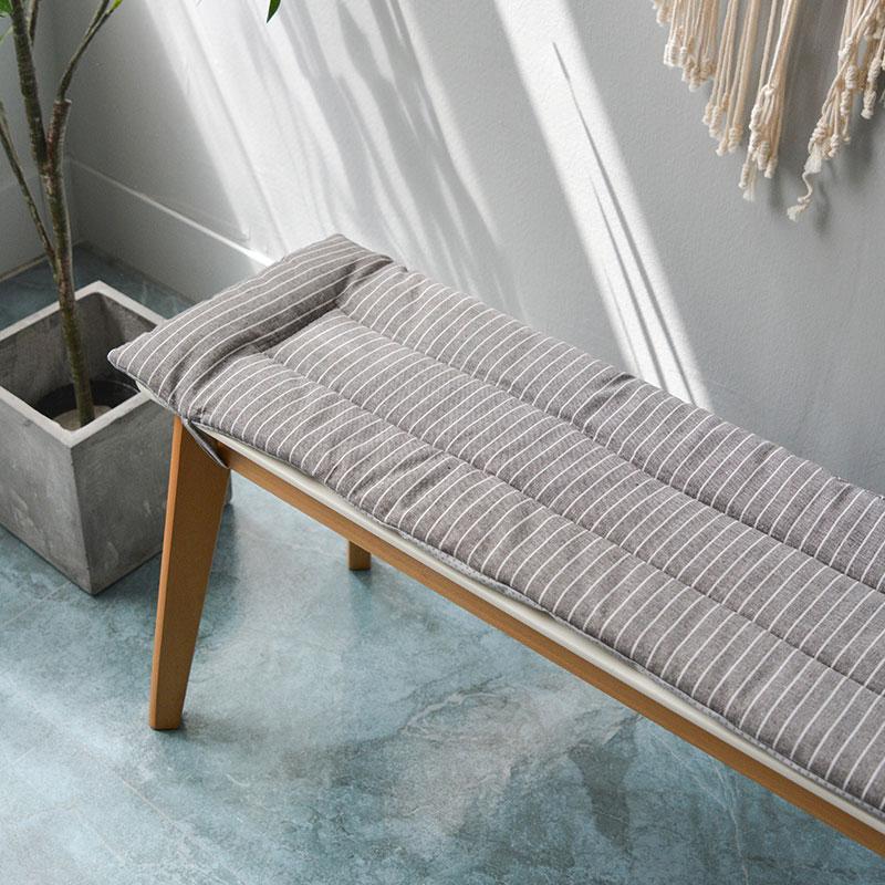 Liegestuhl Weiches Rückenkissen Japanischer Stil Streifen Tatami Liegestuhl Bankkissen Gartenstuhl Kissen Lange Rutschfeste Verdickte Matte