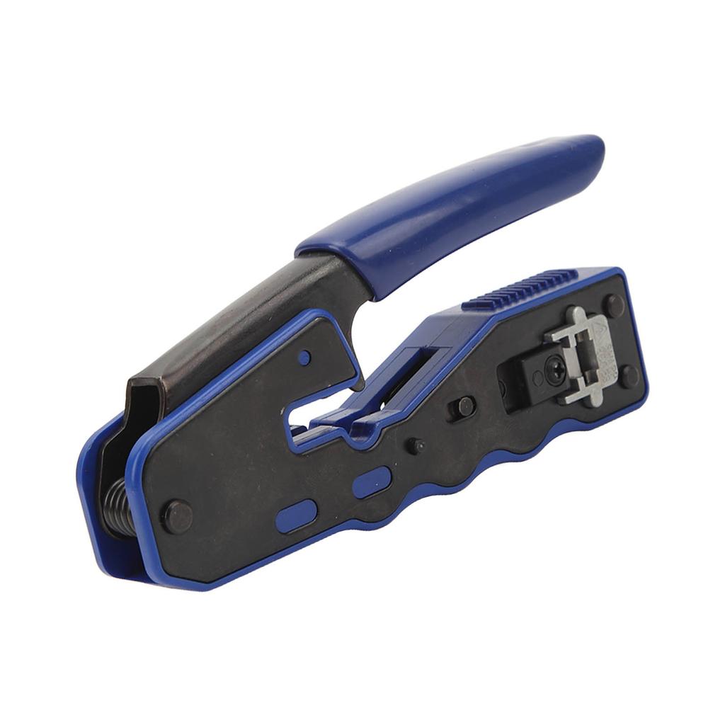 RJ45 Crimp Tool Pass Through Crimper with RJ45 Cat6 Crystal Head and Protective Cover Cable Tester