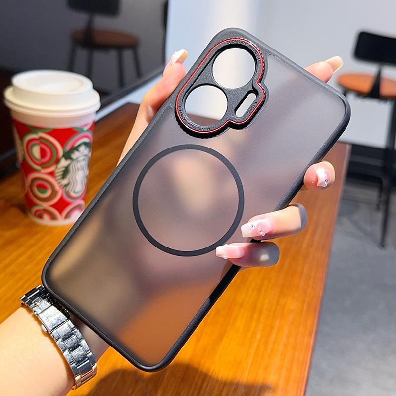 For Xiaomi Redmi Turbo 4 Pro Case Magnetic Matte PC+TPU Anti-Fingerprints Smooth Touch Translucent Cover for Redmi Turbo4 Pro Redmi Turbo 4 Pro