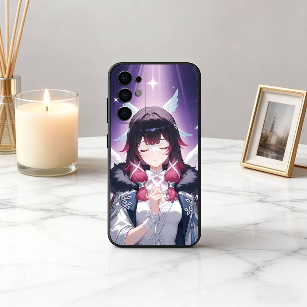 G-Genshin l-Impact Girl C-columbina-gic Phone Case For Samsung S25,S24,S21,S22,S23,S30,Ultra,S20,Plus,Soft Silicone Black Cover