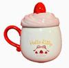 Roztomilý Sanrio Japonsko Hello Kitty jahodový šlehaný dort hrnek Od