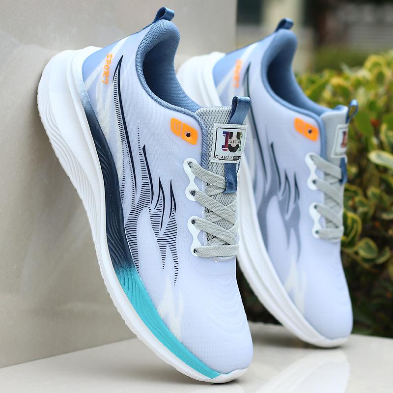 Domestic Brand Shoes Spring New Mesh Breathable Sports Shoes Soft Sole Casual Lightweight Running Trendy Shoes