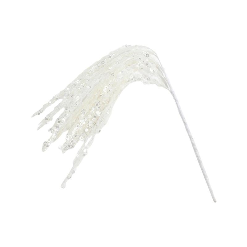 

Sparkling Glisten Stem With Shimmering Sparkling And Wheat Design Festival Home Decors For Tree Ornament белый