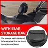 Universal For Harley Yamaha Honda Suzuki Kawasaki Chopper Motorcycle Driver Backrest PU Leather Cushion Pad With Storage Pouch