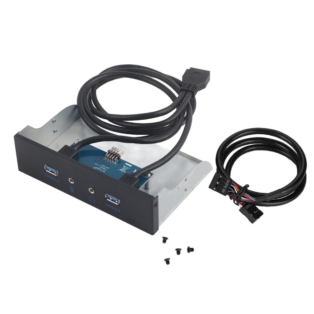 USB3.0 AUDIO Floppy Front Panel 3.5inch 2 USB3.0 Interfaces with Mic Audio