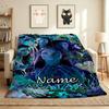 Benutzerdefinierter Name Avatar Welt Flanell Decke Überwurf Weich Warm Sofa Bett Dekor Einzigartiges Geschenk