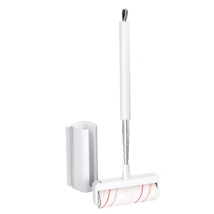 Innowell Manual Lint Roller Brush Sticky Paper Lint Remover with Telescopic Aluminum Pole Portable Hand Held Hair Remover