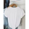 European sizes Short-Sleeved Casual T-Shirt with Floral Print