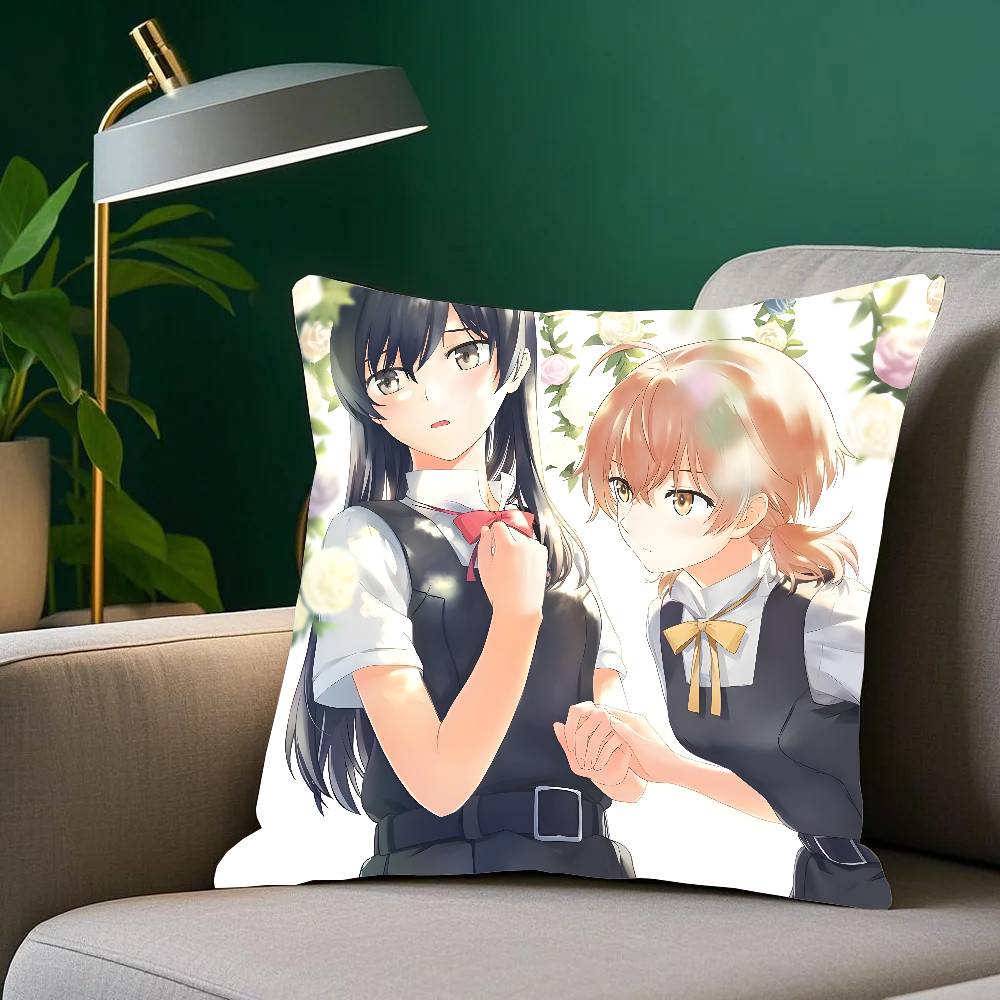 Bloom Into You Bilibili Animation Pillow Case Sofa Cushion Cover Room Home Decoration
