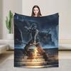 T-Tomb Raiders Plush Blanket Kids  Flannel Throw Blanket For Home Decor Soft Custom Quality Bedspread Gift