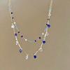 Charm Crystal Bead Double Layered Chains Choker Necklace For Women 2026 Trendy Vintage Personalized Neck Jewelry Accessories