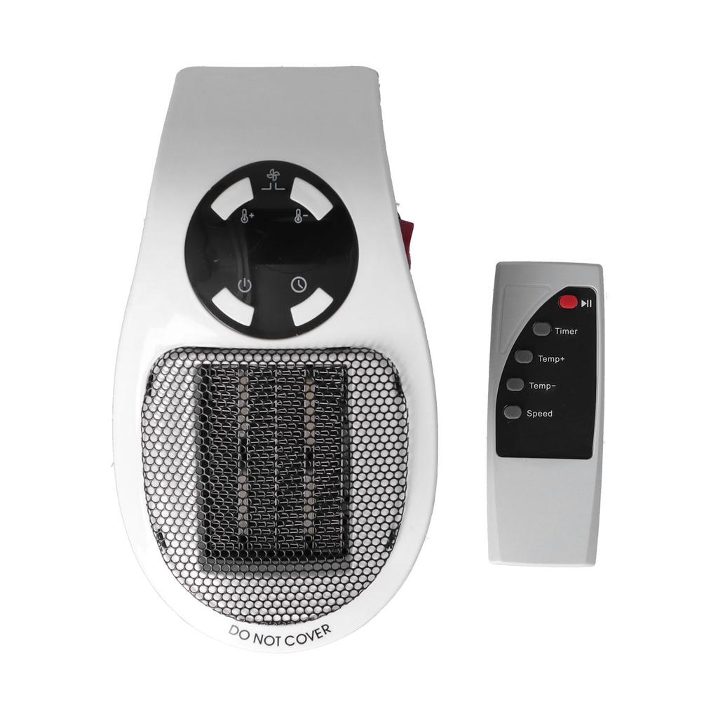 500W Mini Speed Electric Heater Portable Electric Heater with Remote Control for Indoor Home Office Heater with Remote Control