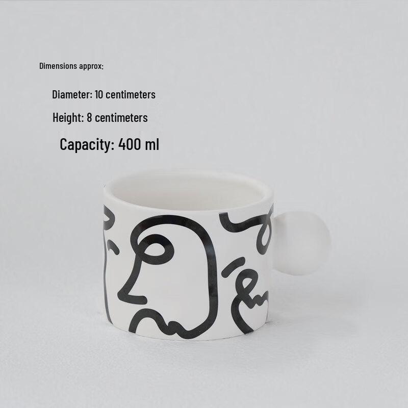 Chao Si Hui Graffiti Peking Opera Mask Ceramic Mug