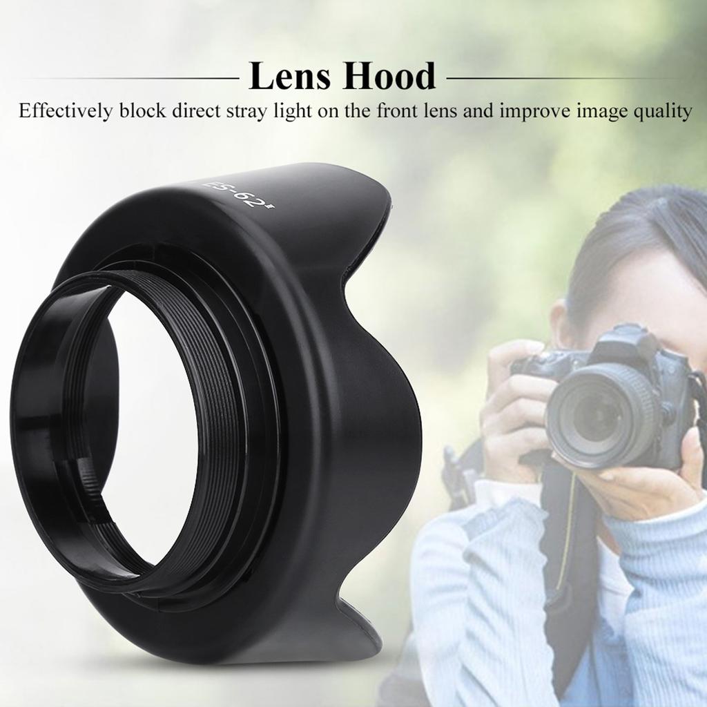 ES 62II Camera DSLR Lens Hood for Canon 50mm f 1.8 II with Lenses Cap