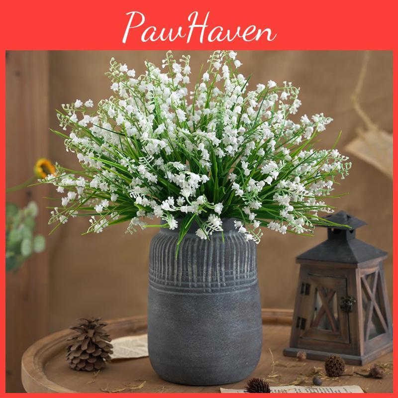 Handcrafted Lily Of The Valley Artificial Flower Bundle For Event Decor And Gift Giving