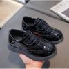 Boy Leather Shoe New British Style Children's Flats for Stage Performance Fashion Glossy PU Black Kid Causal School Formal Shoes