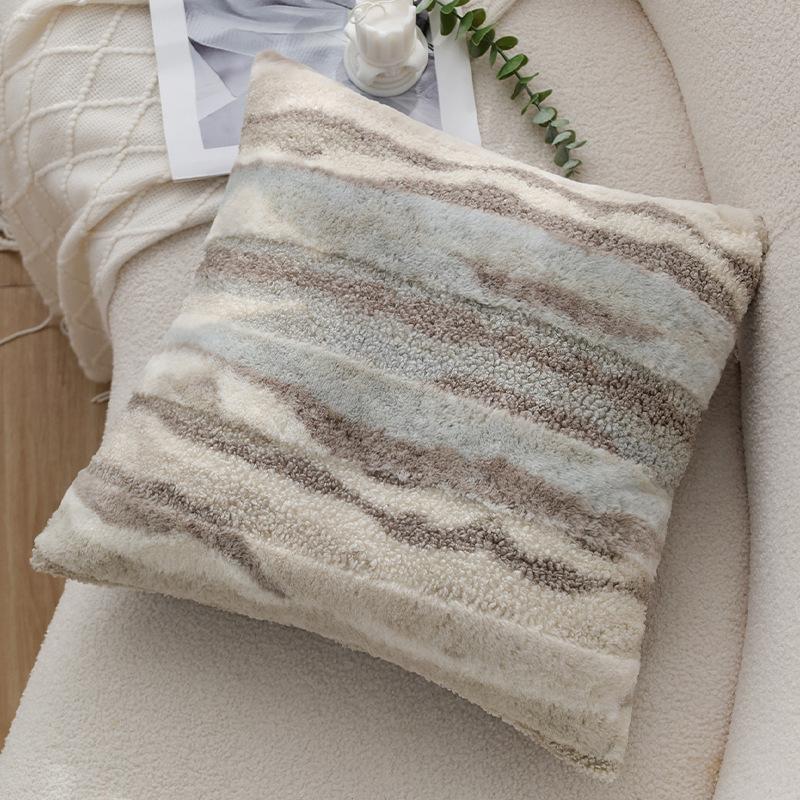 Cream Style Pillow Case Living Room Sofa Lumbar Pillow Bedside Bay Window Soft Decoration Cushion Does Not Include Pillow Core