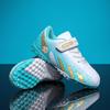 Boys' shoes autumn new girls' children's leather football shoes medium older boys and girls Velcro non-slip sneakers