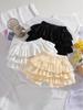 Baby Girl Fluffy Pumpkin Culottes Skirt with Cute Ruffles and Puff Design