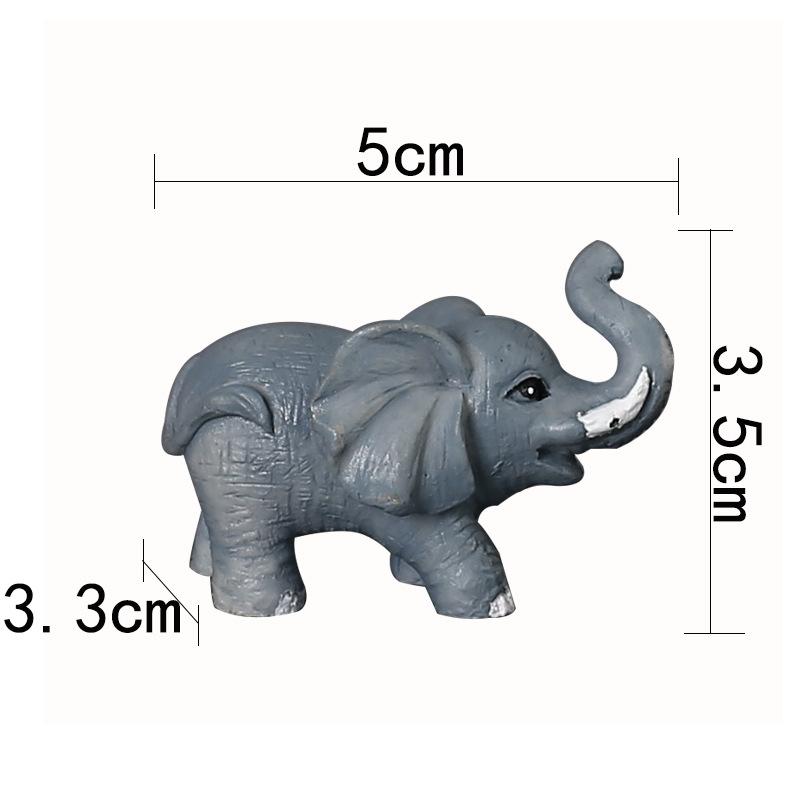 Creative Small Cute Resin Animal Shape Flower Pet Figure Diy Micro Landscape Doll Ornament
