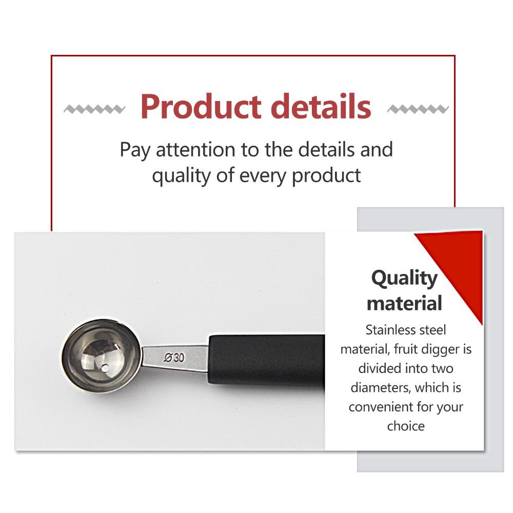 Σετ 7 Τεμαχίων Ανοξείδωτο Εργαλείο για Μπαλάκια Πεπονιού Σκάφτης Καρπουζιού Φρούτα Σορμπέ Κεφτέδες Καρπούζι Γιαούρτι