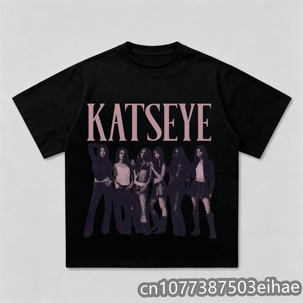 Unisex Kpop Katseye Printed Fan Support Cotton Tshirt Casual Daily Wear For Music Lovers Adults Kids Sizes Available