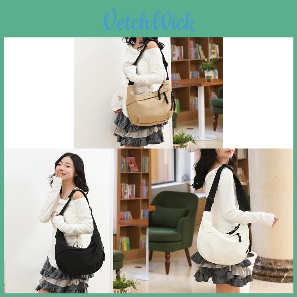 Casual Nylon Deli Style Crossbody Bag With Mobile Pocket For School And Work