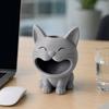 Tigela de Doces em Formato de Gato Impressa em 3D, Recipiente de Armazenamento de Gato Fofo, Porta-Canetas de Mesa, Organizador Versátil para Lápis Joias Doces Elásticos de Cabelo Miudezas