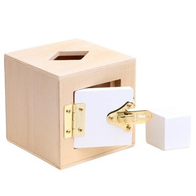 Montessori Déverrouillage Jouets en Bois Cognition des Couleurs Jeu Sensoriel Appariement de Formes Jouets de Déverrouillage Pour Enfants de 3 à 6 Ans Éducatif