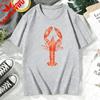 Lobster Graphic Printed Tshirt Lobster Lover Gift Shirt Unisex Unisex Cotton Short Sleeve Casual Fashion Summer Short Sleeve