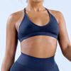 Seamless High Elastic Yoga Bra With Floral Jacquard For Fitness And Running