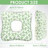 Ear Piercing Pillow for Side Sleepers Superfine Fiber Cotton O Type Hollow Design Strong Support Portable Ear Guard Pillow