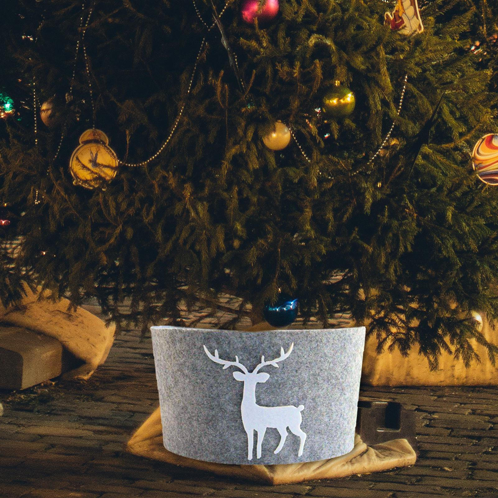 

Christmas Tree Skirt Ring Cover Base Classic for Year Home 77cmx13cm